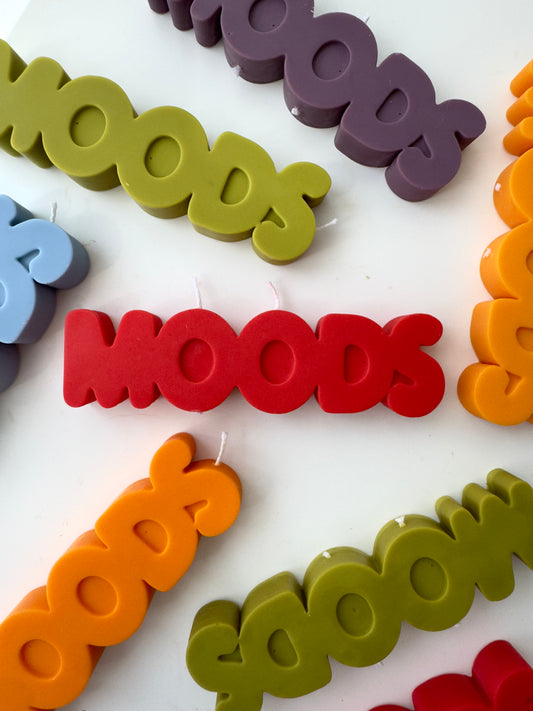 MOODS TYPO CANDLE