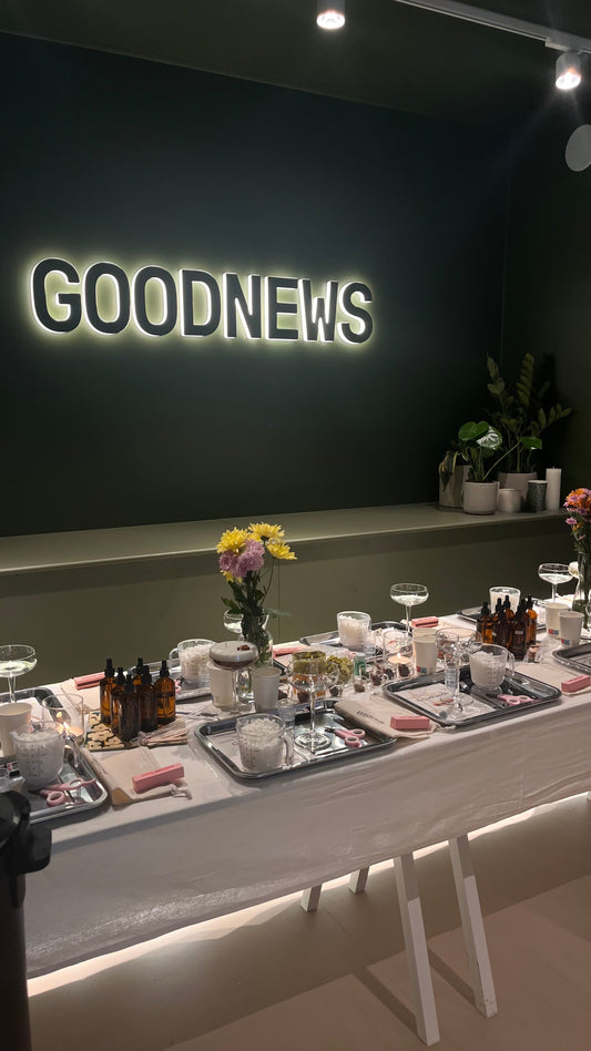 GOOD NEWS X MOODS AMSTERDAM COCKTAIL CANDLE WORKSHOP