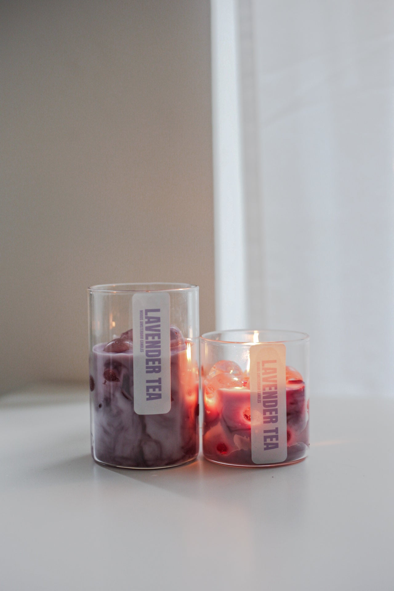 LAVENDER BUBBLE TEA CANDLE