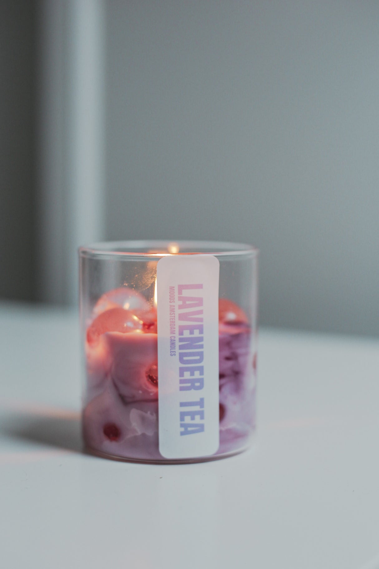 LAVENDER BUBBLE TEA CANDLE