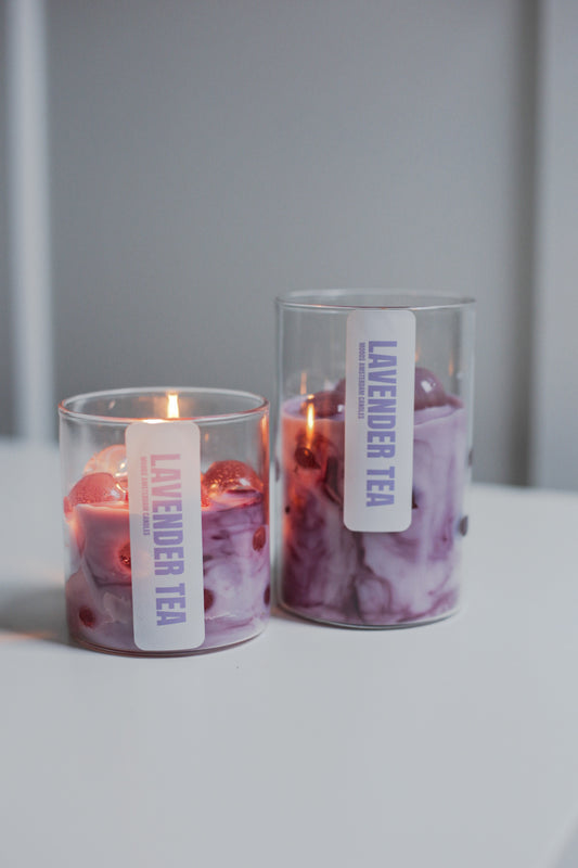LAVENDER BUBBLE TEA CANDLE