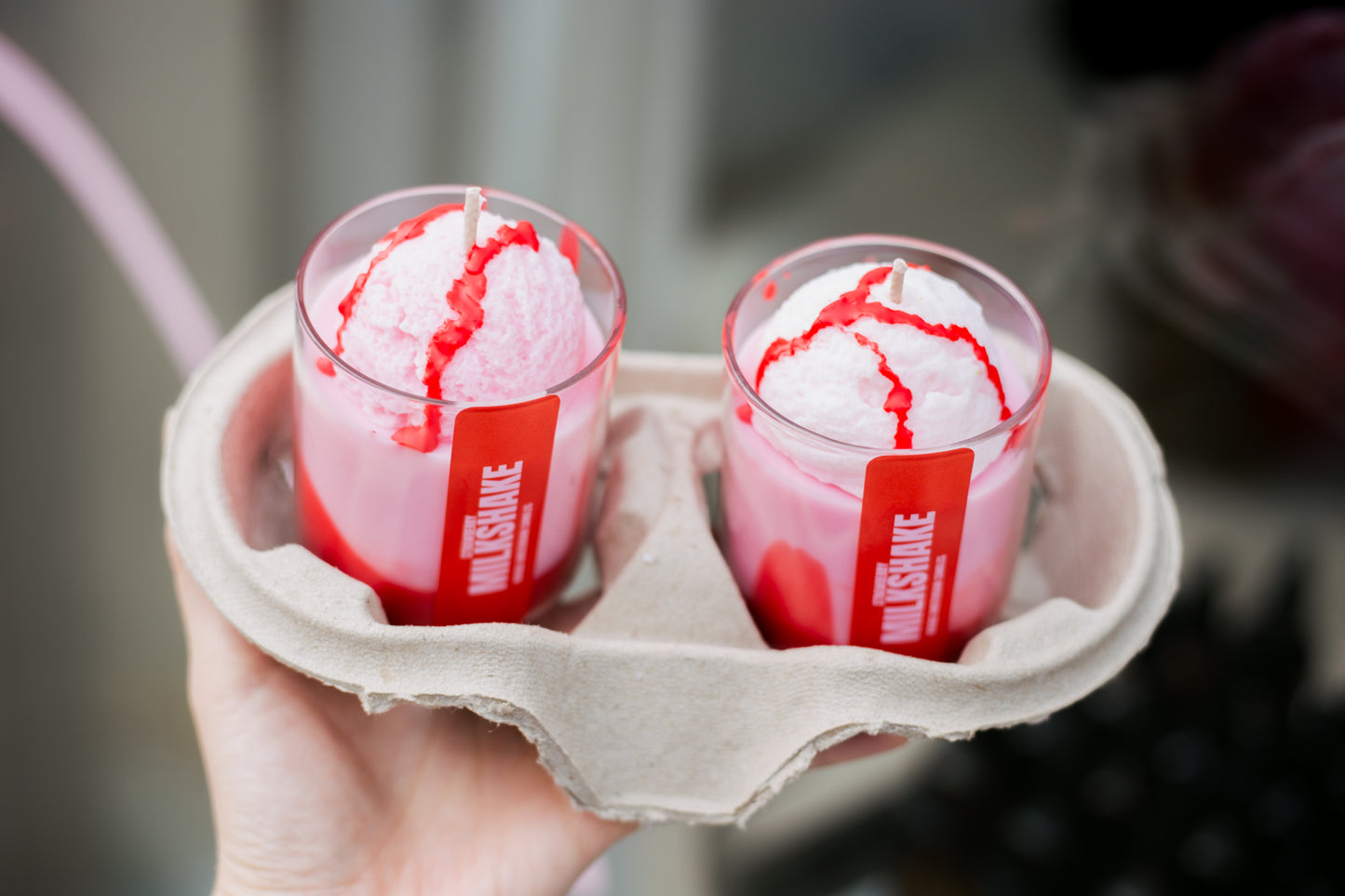 STRAWBERRY MILKSHAKE CANDLE